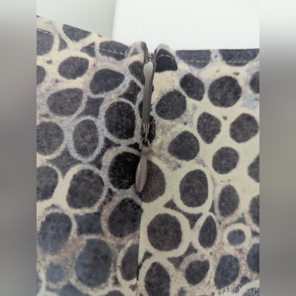 Alfani Animal Print Asymmetric Peplum Blouse 3x - Picture 6 of 6